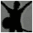 Silhouette of a person with arms raised holding a drum, displayed in a of showing subtle motion changes
