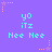 Pixelated text and star motifs on a purple background with repeated patterns.