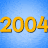 A contact sheet of 12 frames from an animated icon showing stylized text on a blue background with yellow and red accents.