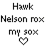 Pixel art icon set with text and heart symbols in multiple color variations across three of six icons each