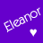 A static contact sheet showing two identical frames of a pixelated white text logo on a solid purple background with a small heart symbol below the left frame.