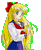 Six pixelated anime-style character portraits in a , each with distinct hair colors and school uniforms against gray background
