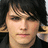 A pixelated image of a person with dark hair and light skin on the left, next to red background text repeating "La,la,la," followed by "DEAD!" in black.
