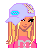 A 48x48 pixel animated contact sheet showing three frames of a cartoon character's outfit with overlaid text about fashion choices.