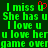 Green pixelated text on dark green background with red heart symbol replacing 'u' in 'miss u' and 'has u' phrases.