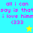 Pixelated text in pink reads "all i can say is that i love himm (333)" on cyan and yellow backgrounds with a star symbol.