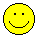 Six yellow pixelated smiley faces on gray background with varying eye and mouth expressions including winking, tongue-out, and standard smiles.