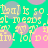 Pixelated text and pastel circles repeat across a bright green background in an animated pattern.