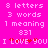 Pixelated text on bright pink background with repeated phrases and heart symbols replacing 'love' letters.