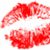 Red lips with a white gap between upper and lower parts, displayed in four showing sequential animation frames