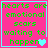 A four- of pixelated text on pink background with cyan borders, each displaying "hearts are emotional scars waiting to happen" in green pixels and a heart symbol