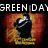 Animated icon with fiery background showing a character in black and silver armor, text changes from 'GREEN DAY' to 'IS SO' to 'AMAZING' across frames.