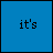 Blue with four : top-left 'it's', top-right 'an', bottom-left 'obsession', and bottom-right pixelated face