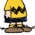 A static cartoon image featuring Charlie Brown from Peanuts with partial text about peanut butter and love, displayed in a contact sheet layout with gray background.