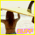 A person with long dark hair holds a light-colored surfboard above their head on a beach, with the word "surf" in pink and yellow text below.