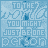 blue-toned pixelated with repeated text fragments and abstract wave patterns, some showing partial or altered lettering