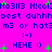 A static digital image with bright pink background, blue text repeating phrases like 'best duhhh' and 'm3 or hat', green plus signs scattered throughout, and two instances of ':->' and 'HEHE :)' expressions.