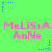 Green background with repeating pink text 'MeLiSsA AnNe' and blue star-shaped pixel art elements scattered across the image.