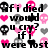 Pixelated text and symbols in black, pink, and gray on white background with static composition.