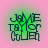 Four circular icons arranged in a , each displaying stylized text over a gradient background with varying green and pink hues