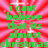 Green pixelated text on a red and white radial striped background with scattered starbursts, displaying holiday-themed gossip about Christmas in school.
