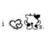 Pixelated black-and-white cow icon with heart symbol on white background, adjacent to pink background with text "cows are better alive".