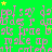 Green background with repeating pink text and yellow stars, partially obscured by a gray rectangle.