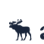 A static contact sheet showing a partial view of an animated icon featuring a moose mascot and text, with visible pixelation and low resolution.