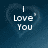 A four- displays text fragments over a blue gradient background with faint heart outlines, each containing distinct white pixelated words
