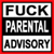 Pixelated text in three horizontal bands on a red-bordered background, with black and white color scheme.