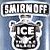 Pixelated image of a Smirnoff Ice bottle with text above and to the right.