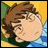 A pixelated anime-style character with brown hair and closed eyes on a yellow-green background, next to "Anime IM" text on black.