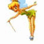 Animated pixel art of a fairy character with blonde hair, green dress, and wings in various poses against white and pink backgrounds.