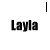 repeated 'Layla' text with pink heart symbols appearing in different positions across the