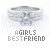 Pixelated static icon with a gray-toned abstract shape above text reading 'AGIRLS BESTFRIEND' in blocky pixel font.