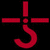 A static pixel art icon featuring a red stylized 'J' symbol and the text "Blue Oyster Cult" in red pixelated font on a black background.