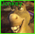 Animated cartoon donkey with green text 'Donkey' above, smiling broadly in a pixelated style.