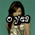 A pixelated image of a woman in a gold dress with text overlays changing across frames.