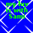 Blue background with white diamond lattice pattern and green text reading 'my luv is with Sami' repeated four times in a