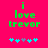 Green text 'i love trevor' on bright pink background with cyan and gray pixelated stars below, two variations of star arrangement.