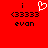 Red background with black text and a white heart symbol above the text.