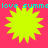 Four identical yellow starburst shapes on a bright pink background with cyan text repeating 'love summelove summe' at top and bottom.