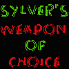 repeated images with text overlays: 'SYLVER'S WEAPON OF CHOICE' in green and red, 'no one can resist daniel's big blue eyes' in white and blue, and '...Lethal...' in green and red