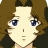 Pixelated anime-style character face with brown hair and blue eyes on left, next to black background with white text "Anime IM" above smaller cursive "com" on right.
