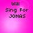 Four identical display pixelated text on a pink gradient background with subtle light effects
