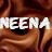 A static image of the text "NEENA NEENA" overlaid on a brown fabric background with visible folds and texture.