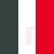 Static image with vertical green, white, and red stripes; a light pink pixelated shape resembling a stylized 'I' or abstract form is centered on the white stripe.