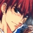 Pixelated anime-style character with red hair and blue clothing, next to black background with white text reading 'Anime IM' and 'com'
