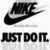 A static image of a Nike logo with 'JUST DO IT' text, overlaid with red and blue text blocks reading 'Lady Blue Streaks #15' and 'Rachel Williams Rock 'em' on a white background.