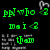 Animated pixel art displays green text 'pm who mai them' with heart symbols on black, red text 'yo wat tht says' on white, and blue text 'music is my new bf' over a patterned background.